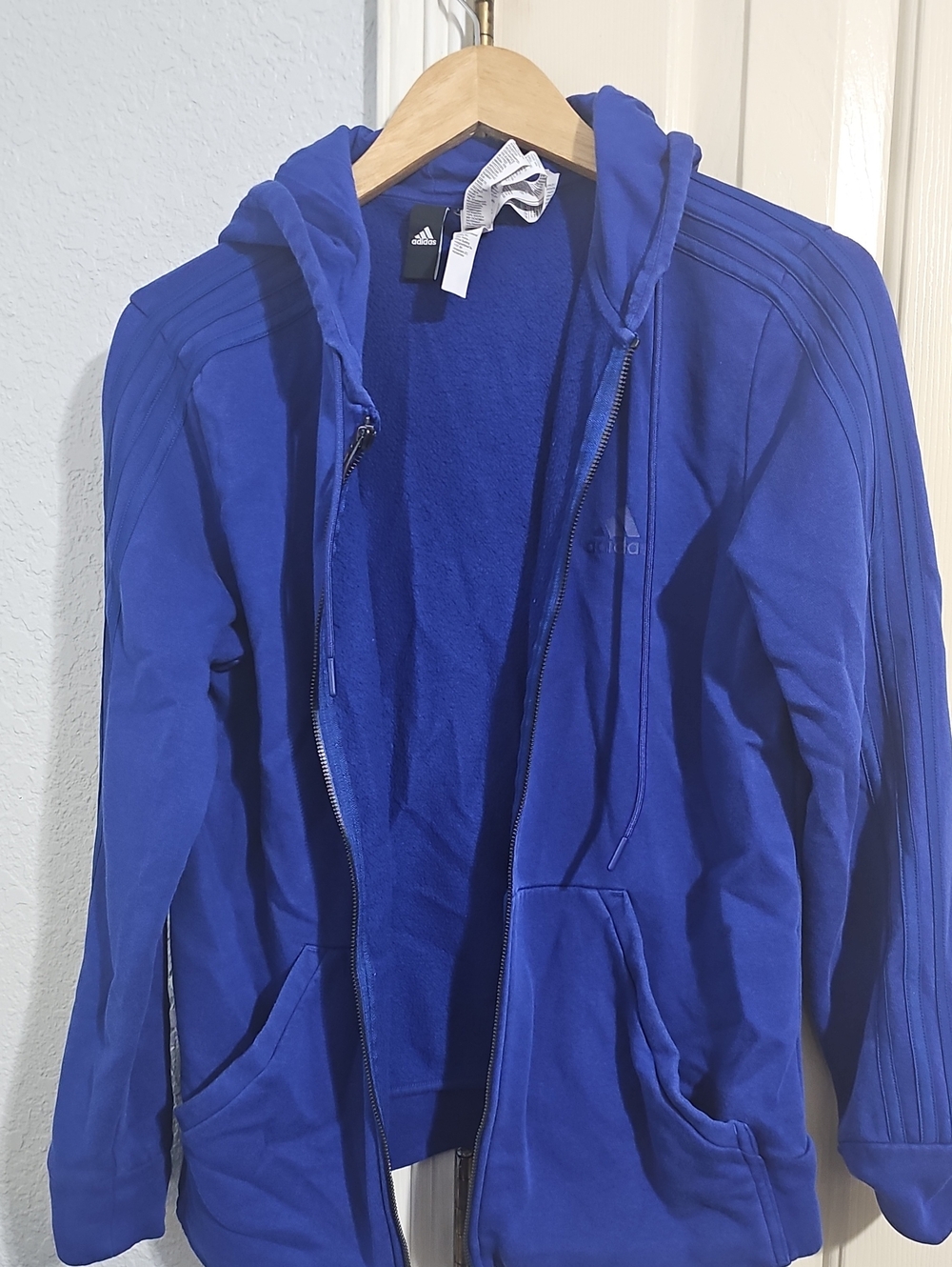 adidas Women’s Royal Blue Zip-Up Hoodie Jacket
